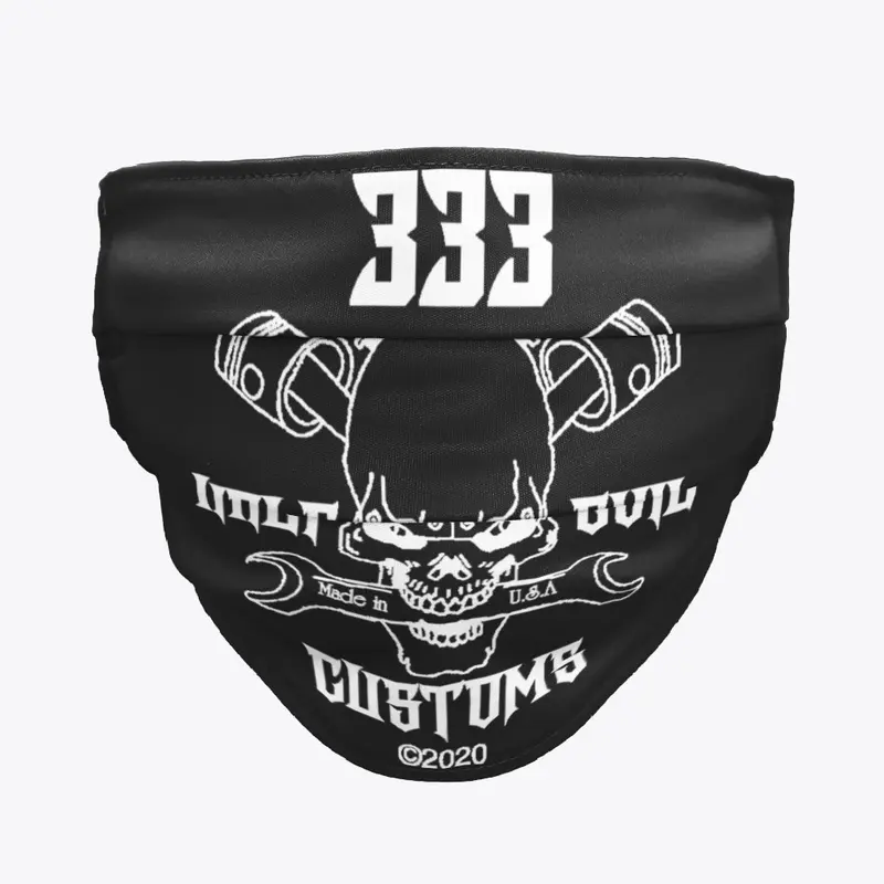 Half Evil Customs Face Mask